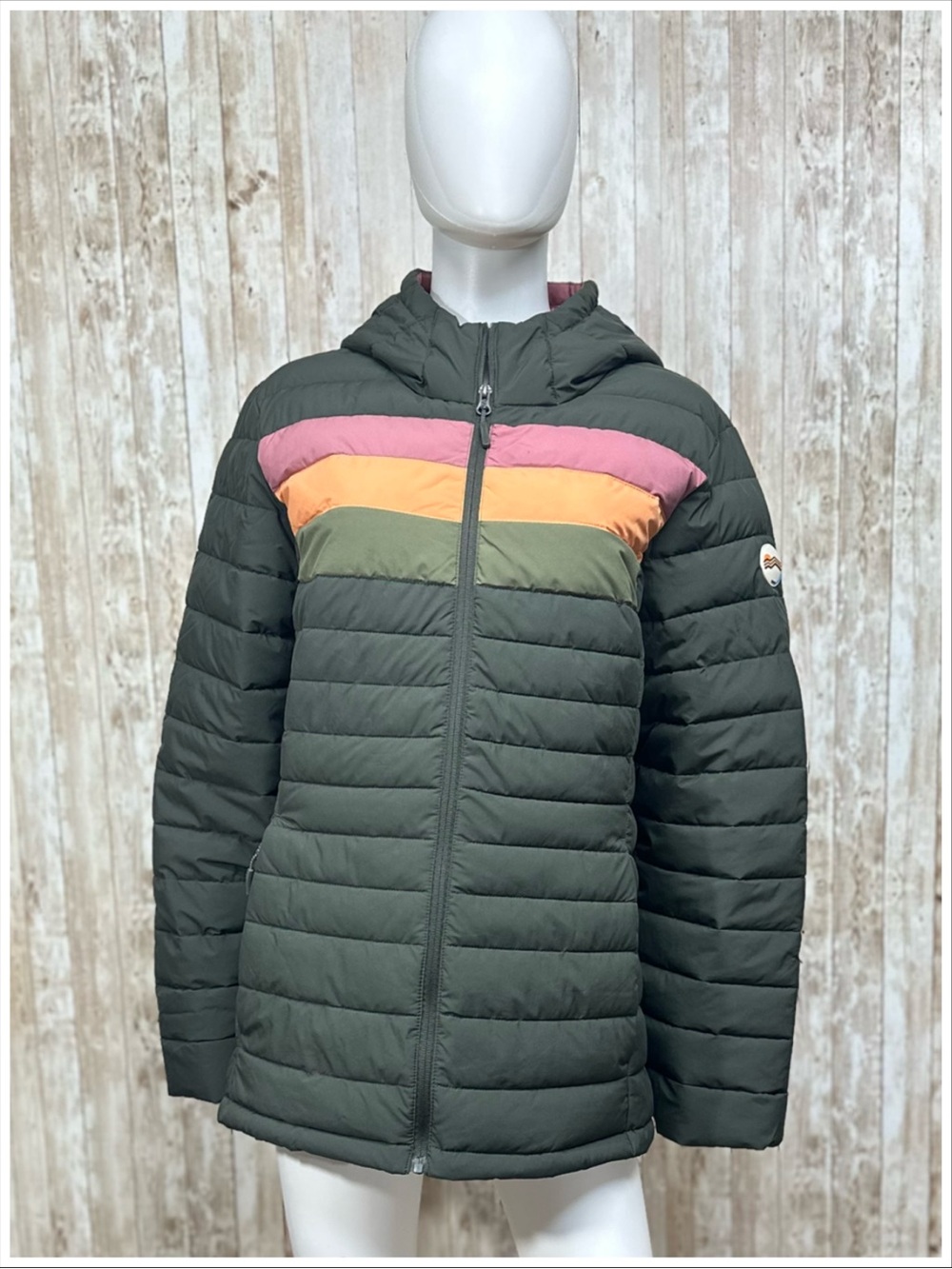 HFX Outdoors Retro Colorblock Puffer Jacket ~ Size XL ~ CL2